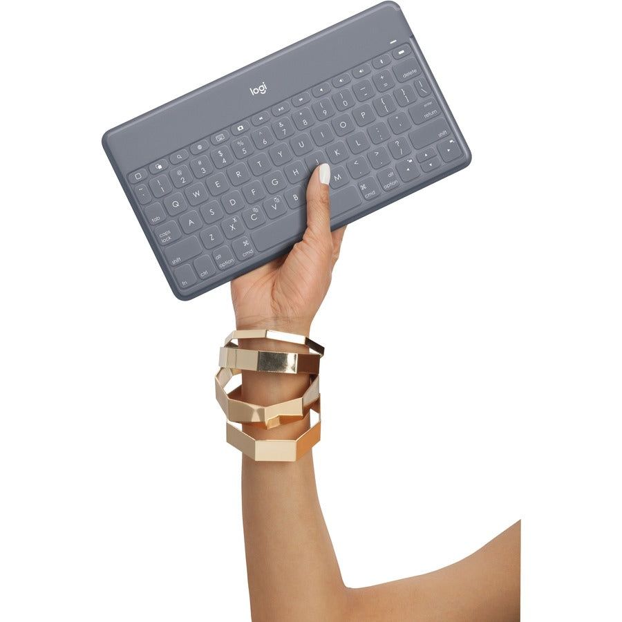 Keys-To-Go Super-Slim and Super-Light Bluetooth Keyboard for iPhone, iPad, and Apple TV - Stone - 920-008918