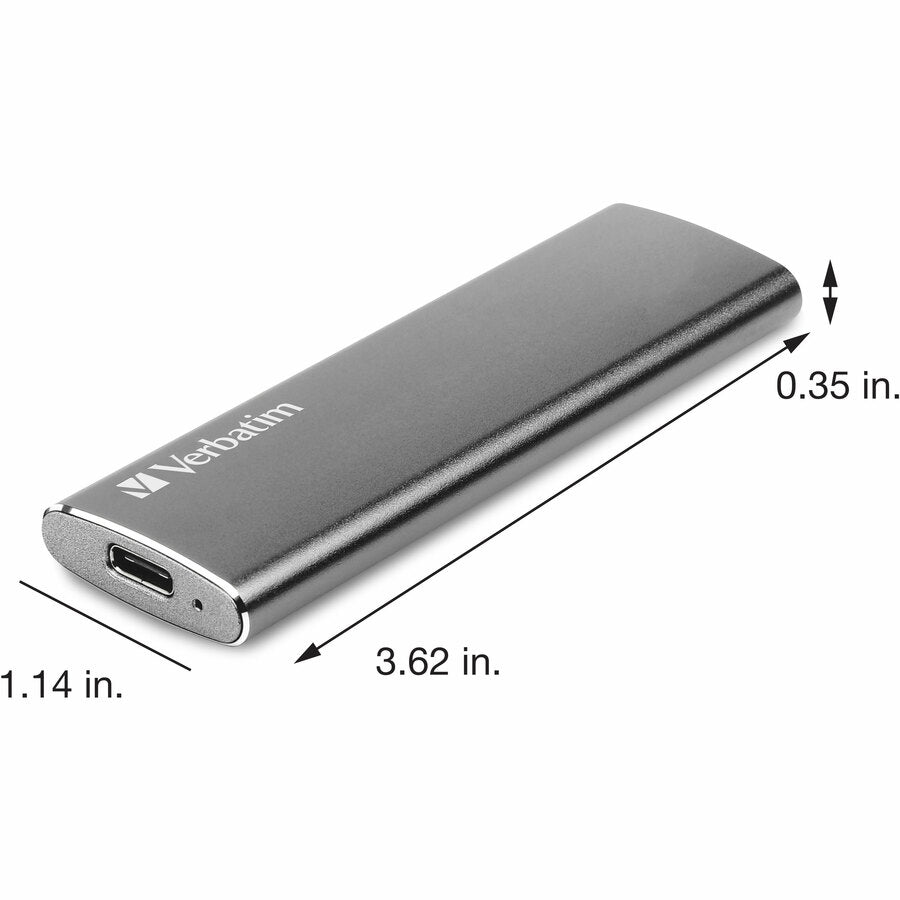Verbatim Vx500 120 GB Solid State Drive - External - Graphite - 47441