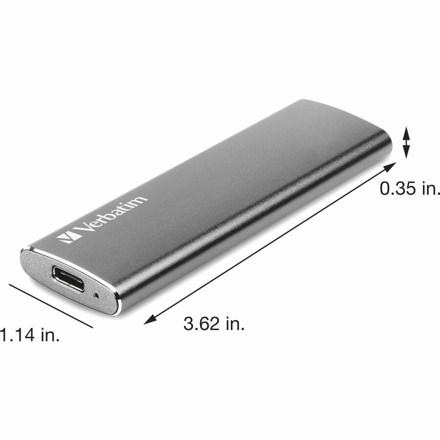 Verbatim Vx500 480 GB Solid State Drive - External - Graphite - 47443