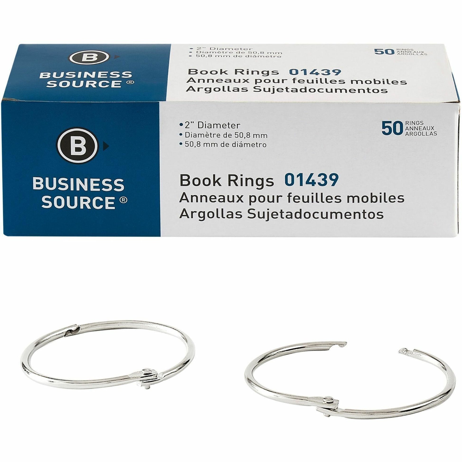Business Source Standard Book Rings