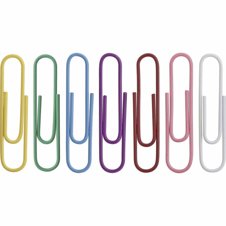 Business Source Vinyl-coated Gem Clips - 01604