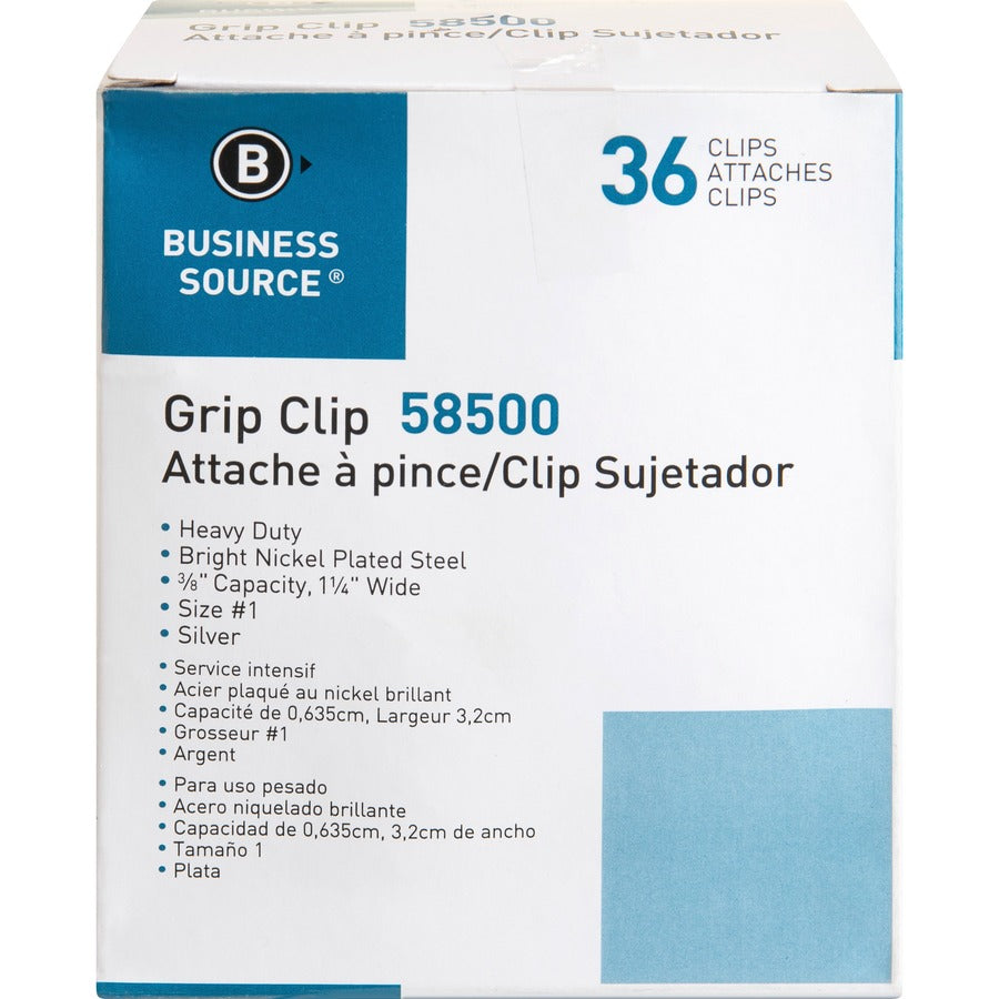 Business Source Bulldog Grip Clips - 58500