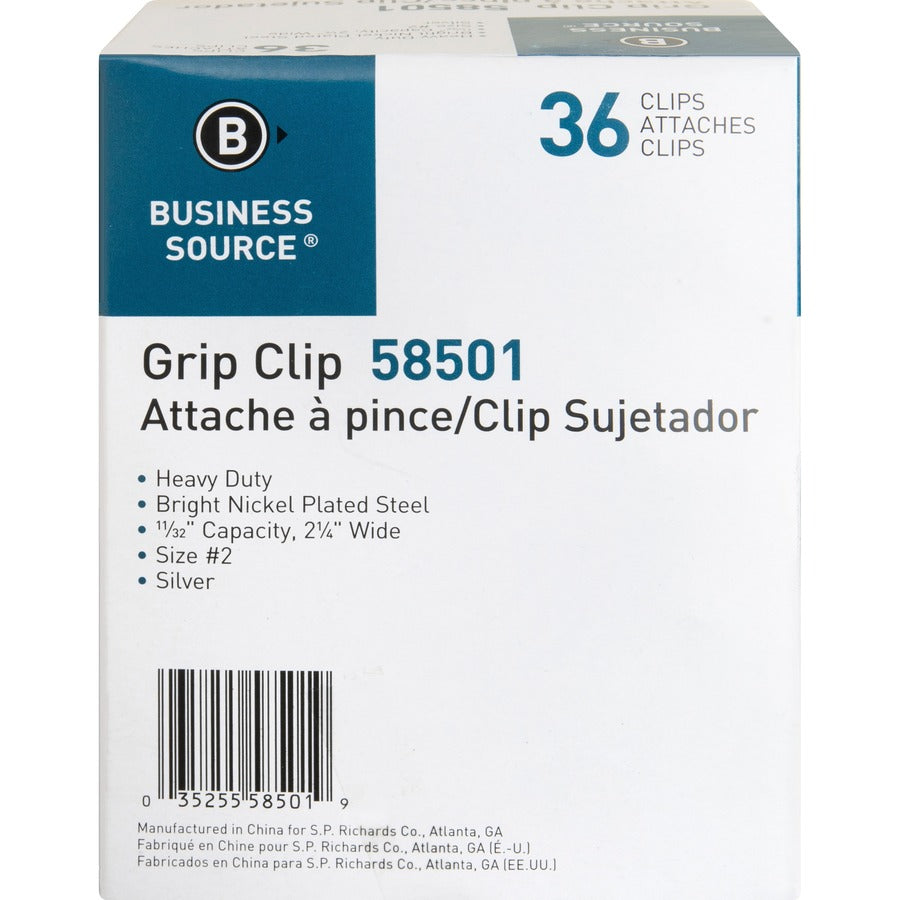 Business Source Bulldog Grip Clips - 58501