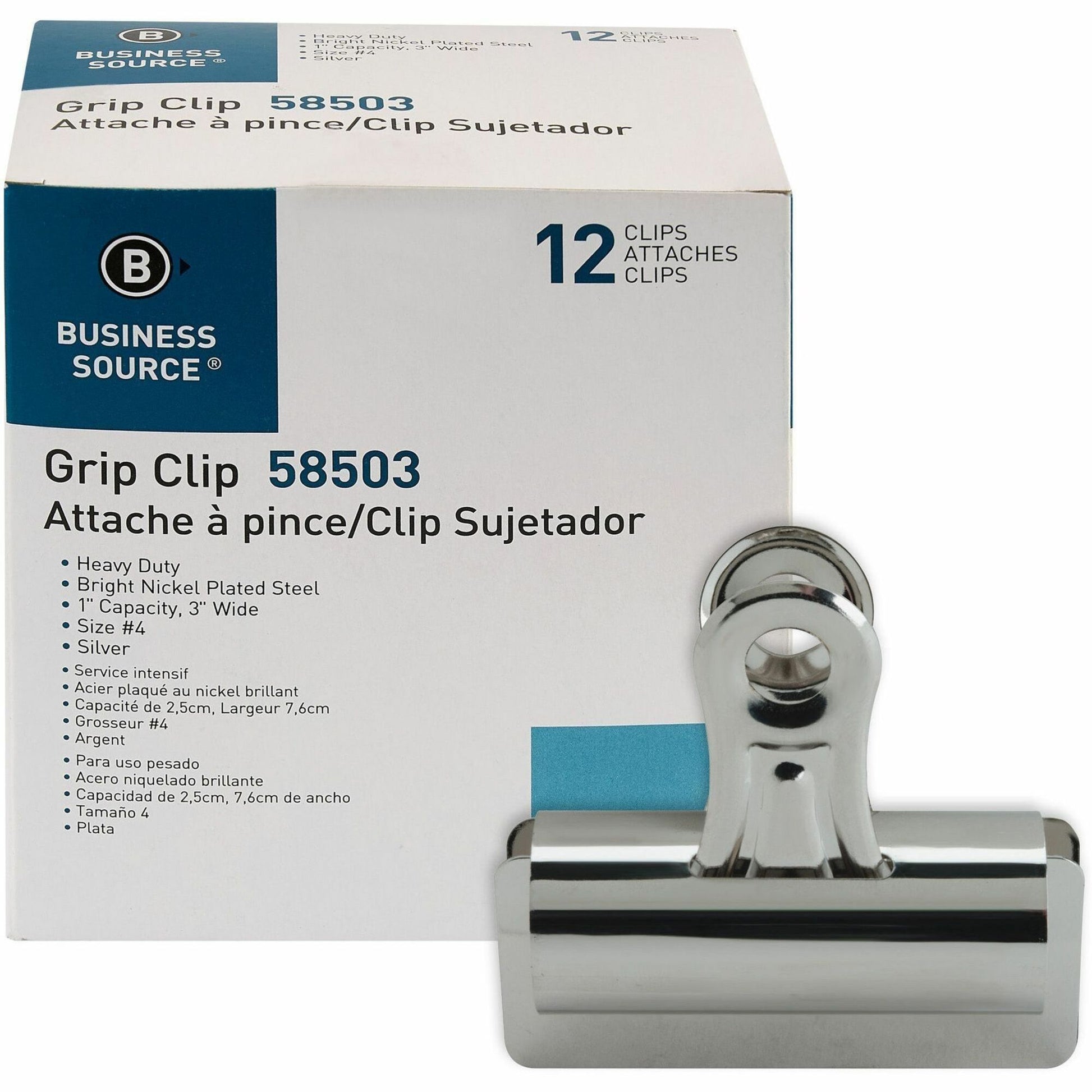Business Source Bulldog Grip Clips