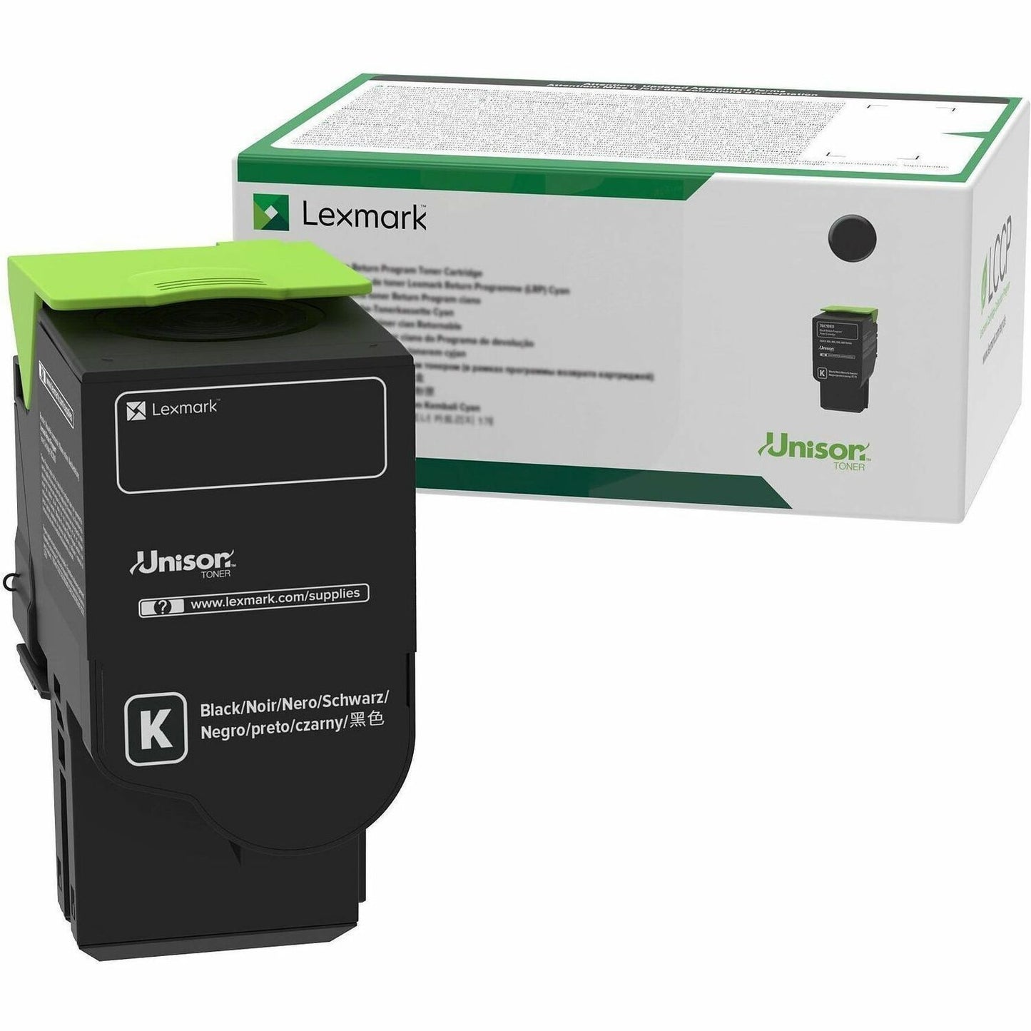 Lexmark Unison Original Extra High Yield Laser Toner Cartridge - Black - 1 Each