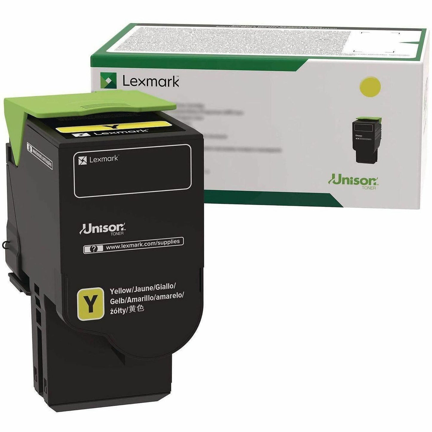 Lexmark Unison Original Extra High Yield Laser Toner Cartridge - Yellow - 1 Each