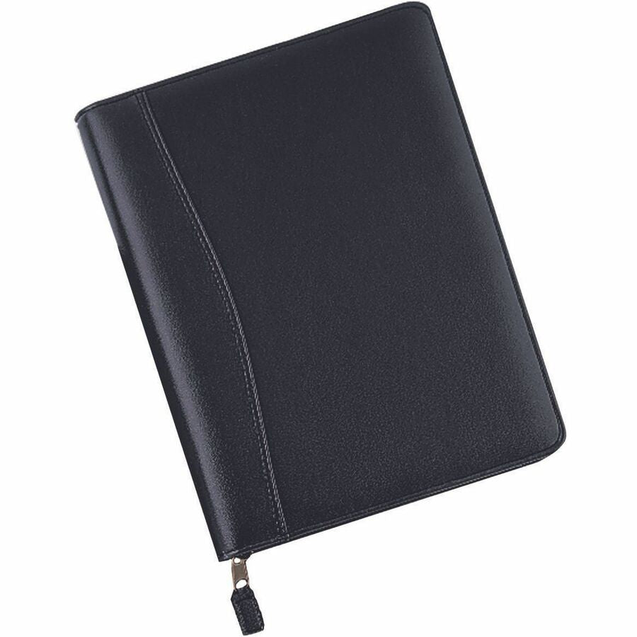 DayTimer Antique Vinyl Undated Starter Set, Zippered Closure, Desk Size, 8-1/2" x 5-1/2" - 6719968357