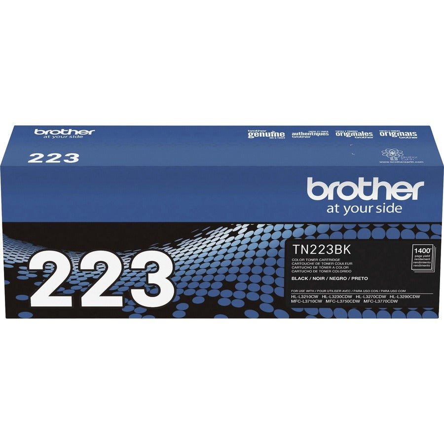 Brother TN-223BK Original Standard Yield Laser Toner Cartridge - Black - 1 Each - TN223BK