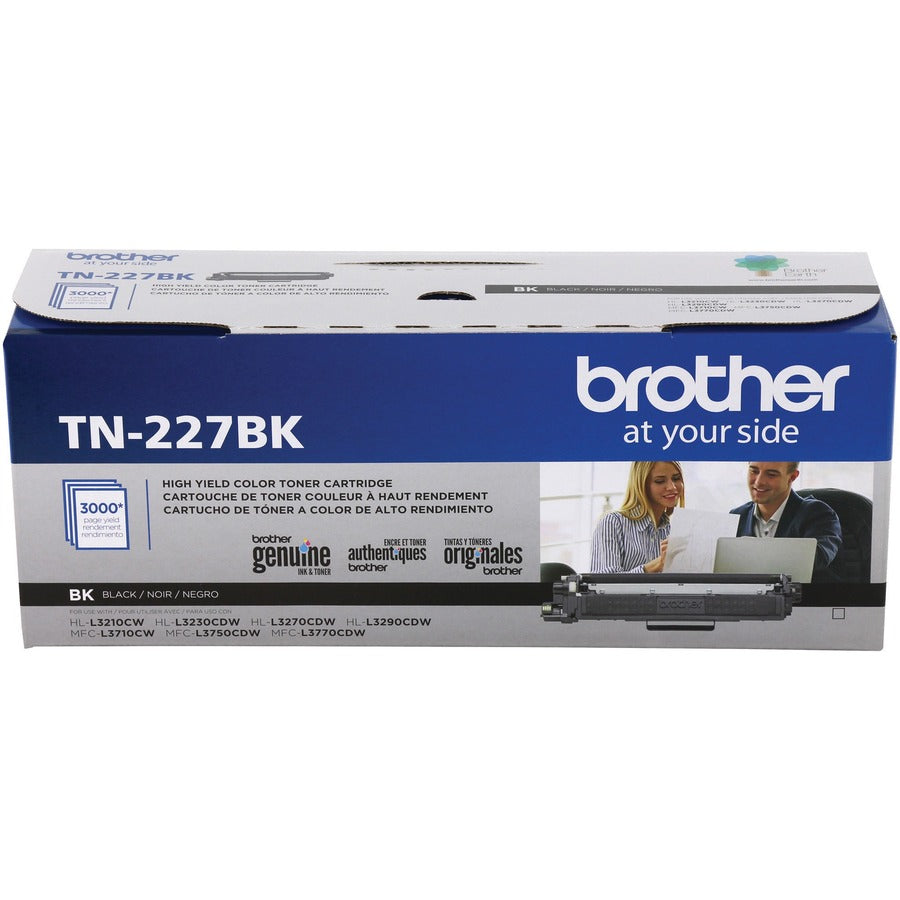 Brother TN-227BK Original High Yield Laser Toner Cartridge - Black - 1 Each - TN227BK
