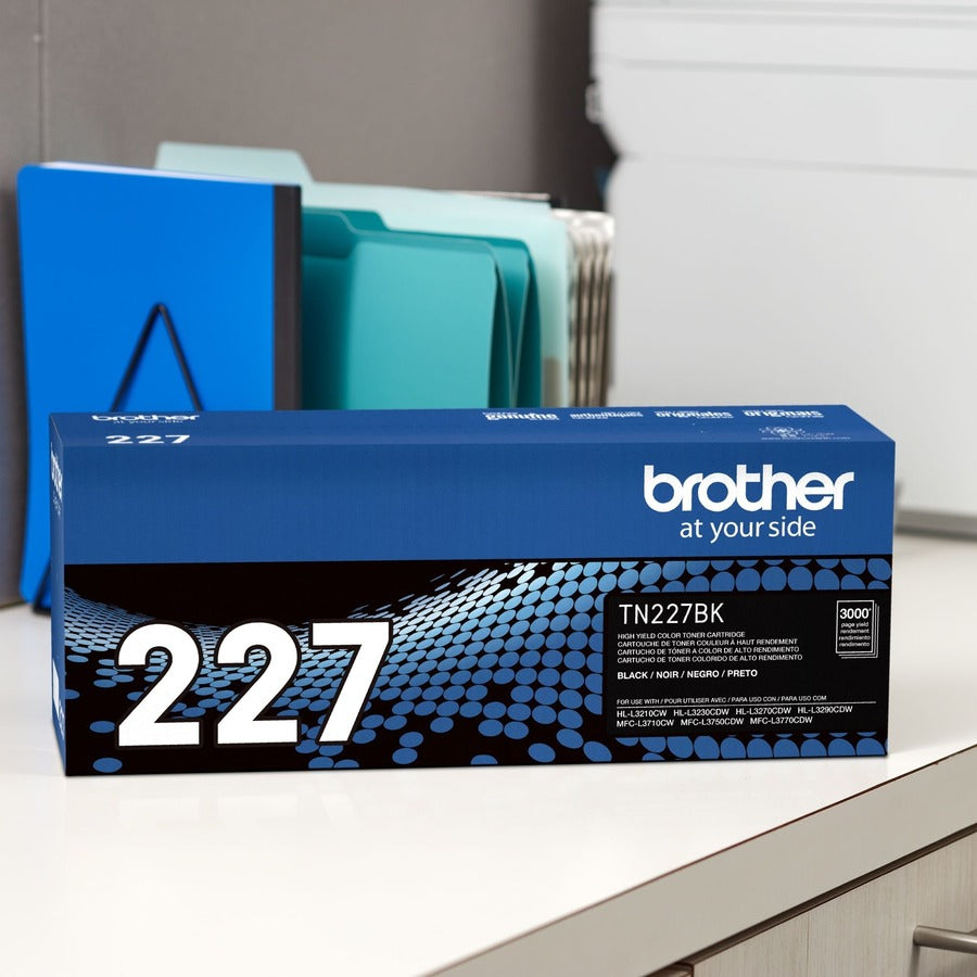 Brother TN-227BK Original High Yield Laser Toner Cartridge - Black - 1 Each - TN227BK