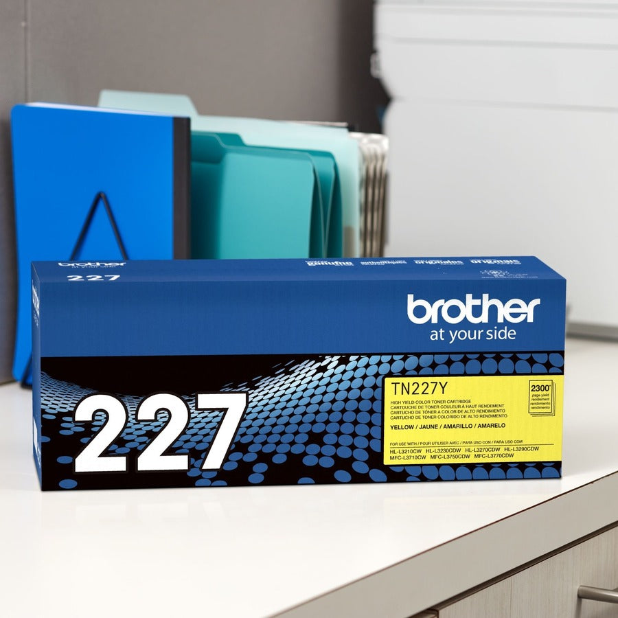 Brother TN-227Y Original High Yield Laser Toner Cartridge - Yellow - 1 Each - TN227Y