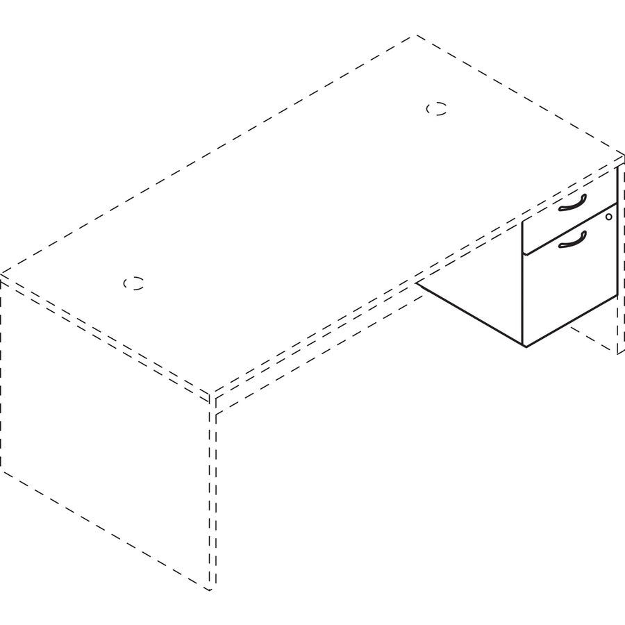 HON Foundation Pedestal File - 2-Drawer - LMBFN