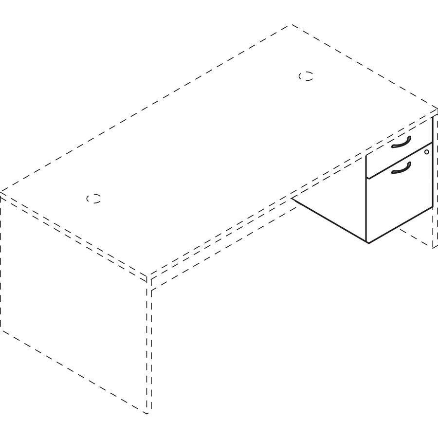 HON Foundation Pedestal File - 2-Drawer - LMBFPNC
