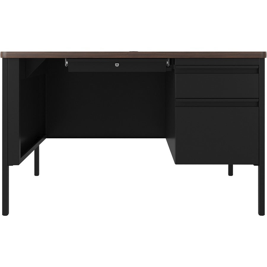 Lorell Fortress Series 48" Right-Pedestal Teachers Desk - 66939