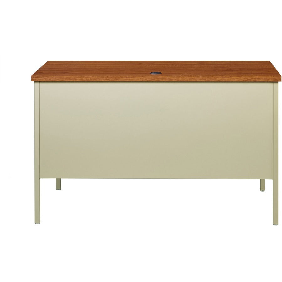 Lorell Fortress Series 45-1/2" Right Single-Pedestal Desk - 66947