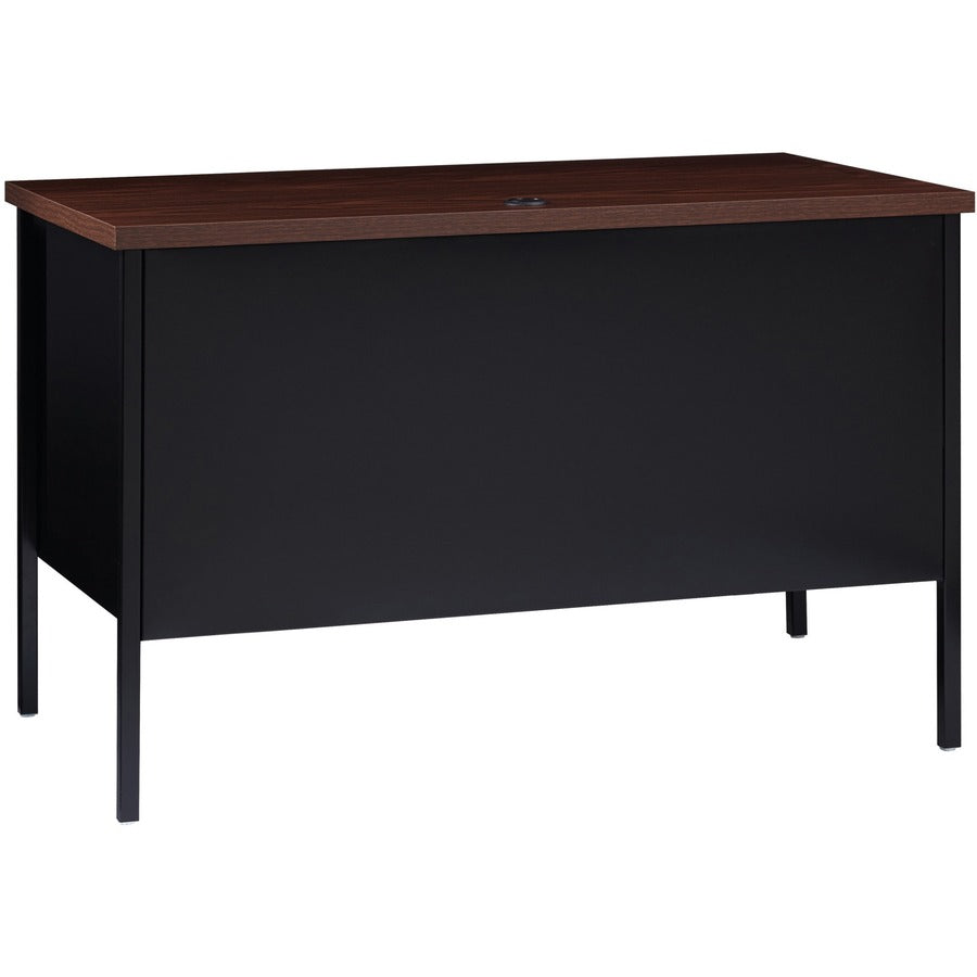 Lorell Fortress Series 45-1/2" Right Single-Pedestal Desk - 66948