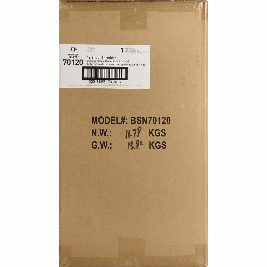 Business Source 6-gallon Bin Cross-cut Shredder - 70120