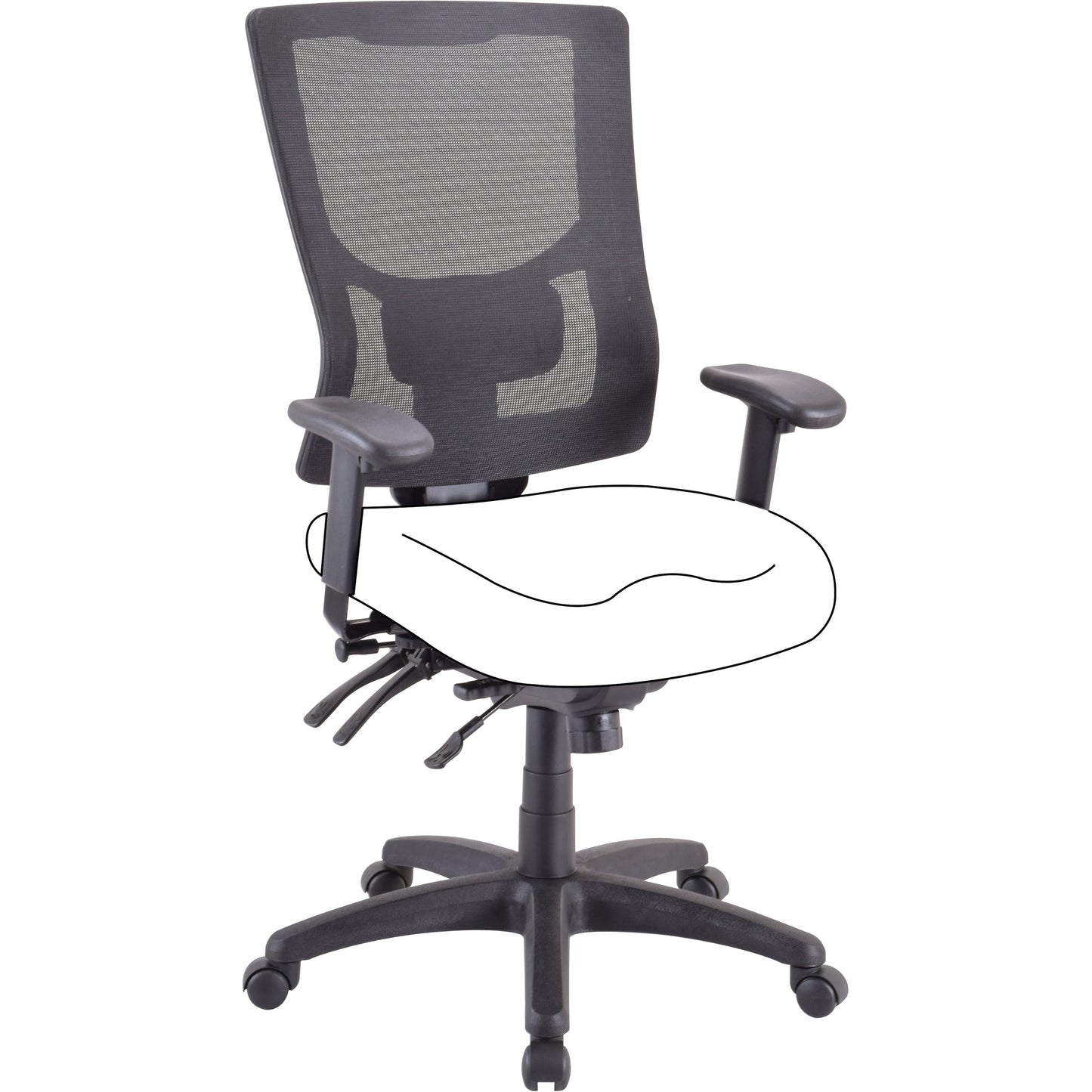 Lorell Conjure Executive Mesh High-back Chair Frame