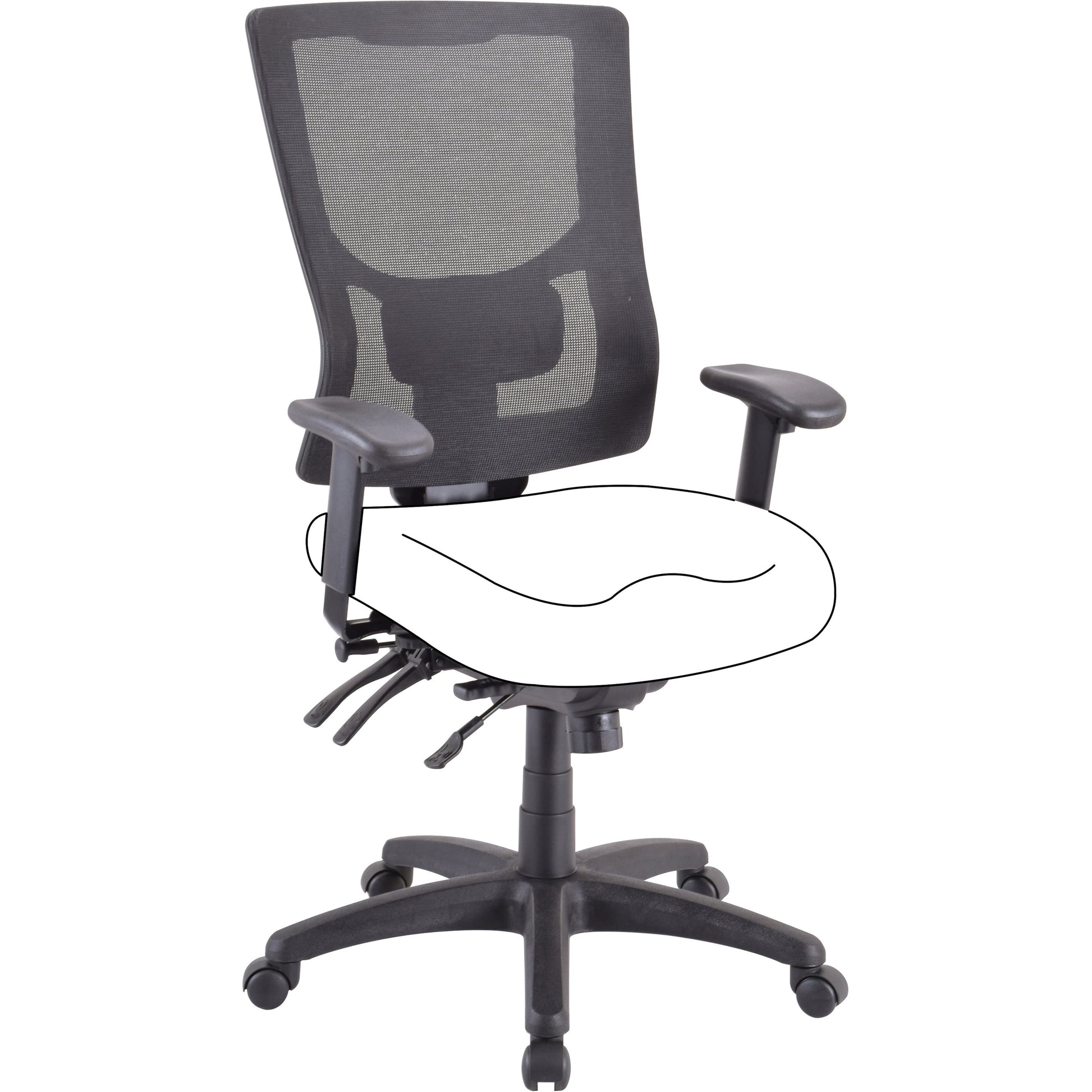 Lorell Conjure Executive Mesh High-back Chair Frame