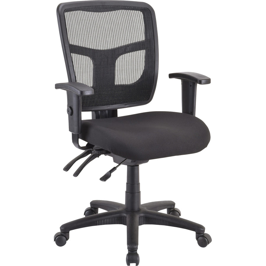 Lorell Ergomesh Executive Mesh Mid-Back Office Chair (86201) Frame - 86211