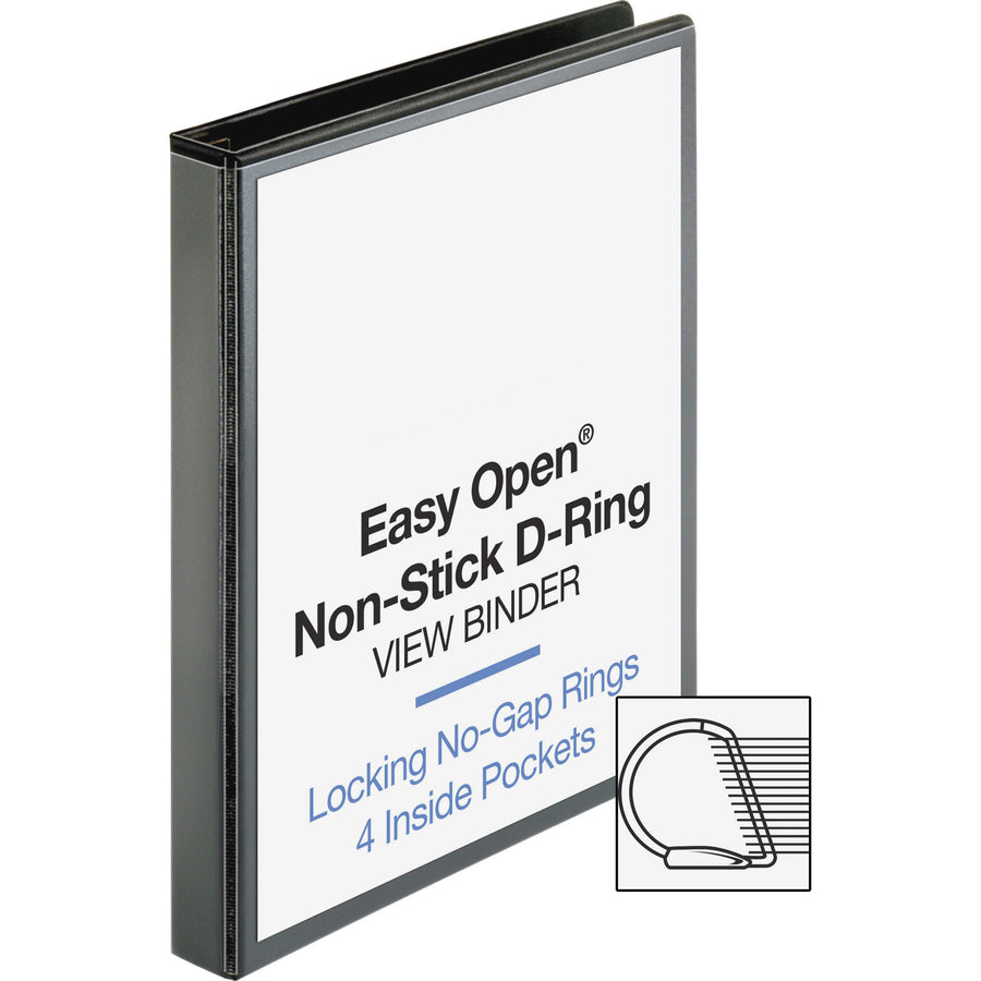 Business Source Locking D-Ring View Binder - 26956