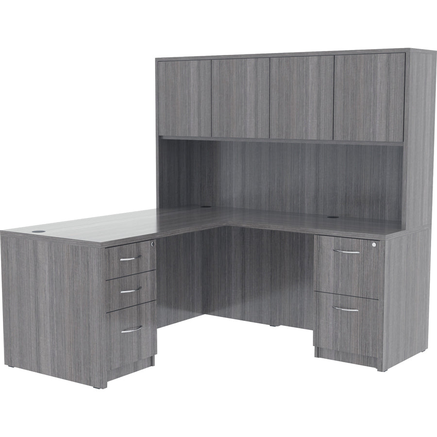 Lorell Essentials Series Stack-on Hutch with Doors - 69557