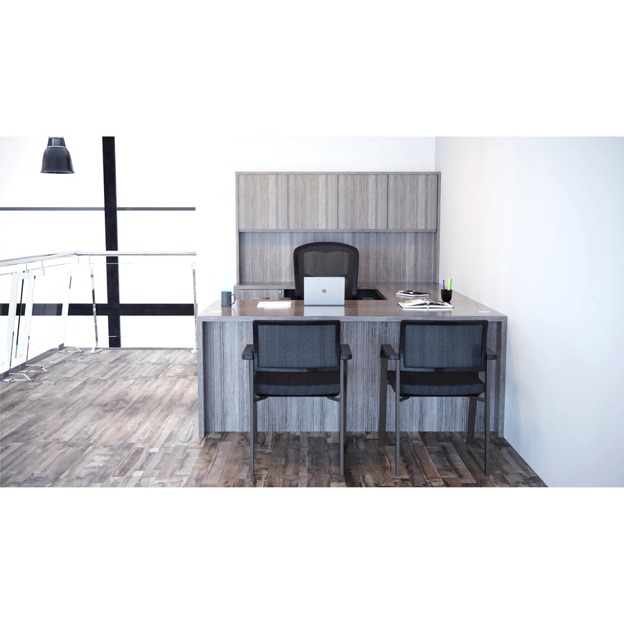 Lorell Essentials Series Stack-on Hutch with Doors - 69557