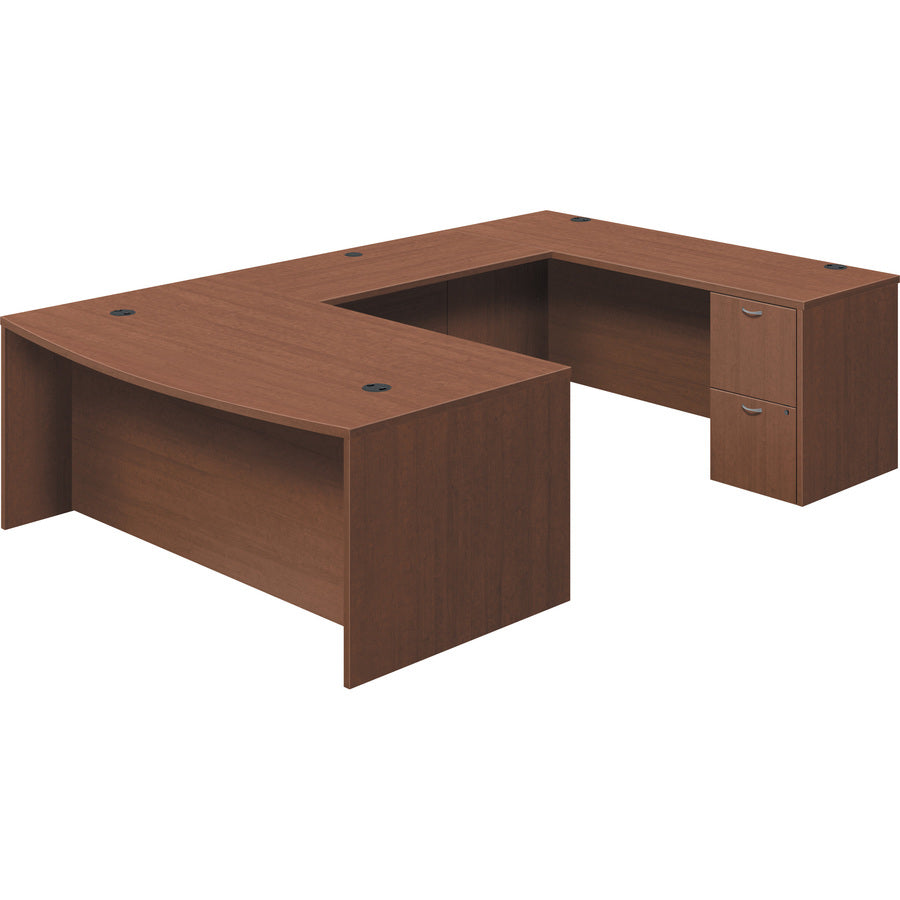 HON Foundation Shaker Cherry Laminate Desking - 2-Drawer - LMFFF