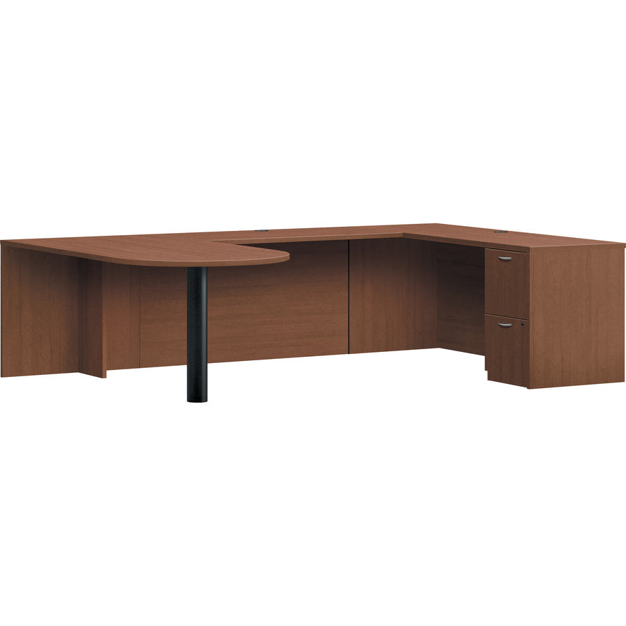 HON Foundation Shaker Cherry Laminate Desking - 2-Drawer - LMFFF