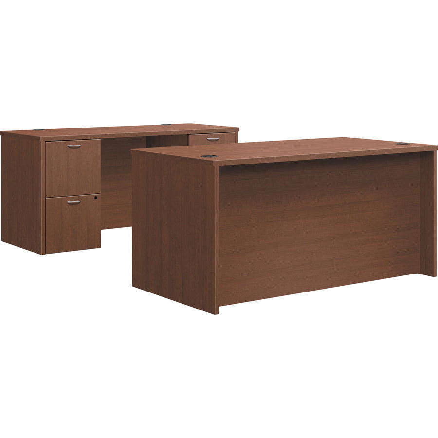 HON Foundation Shaker Cherry Laminate Desking - 2-Drawer - LMFFF