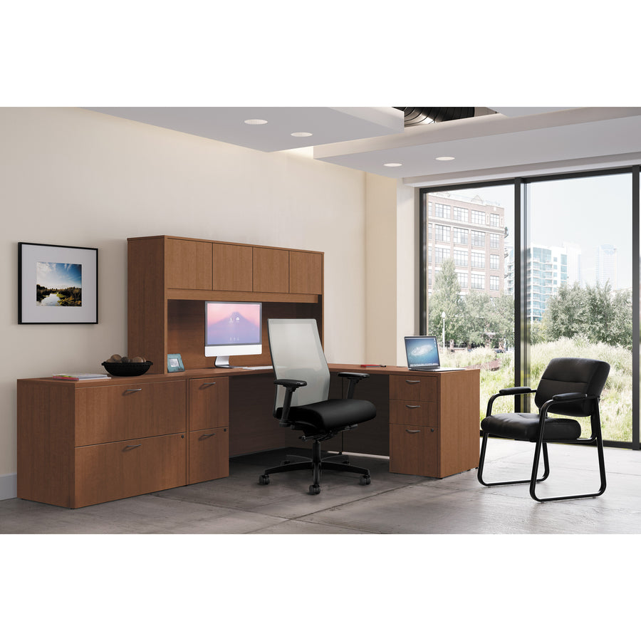 HON Foundation Shaker Cherry Laminate Desking - LMPWCF