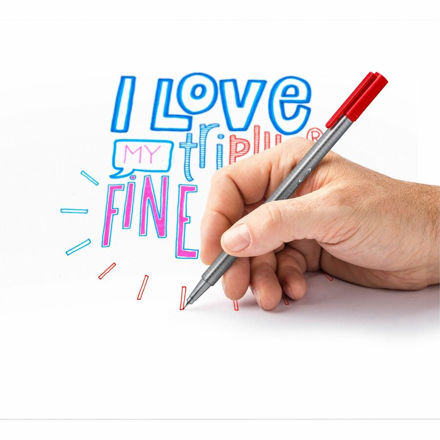 Staedtler Triplus Fineliner 10-piece Porous Point Pens - 334SB10A6