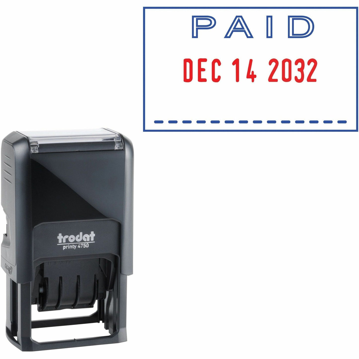 Trodat PAID Text Window Self-inking Dater
