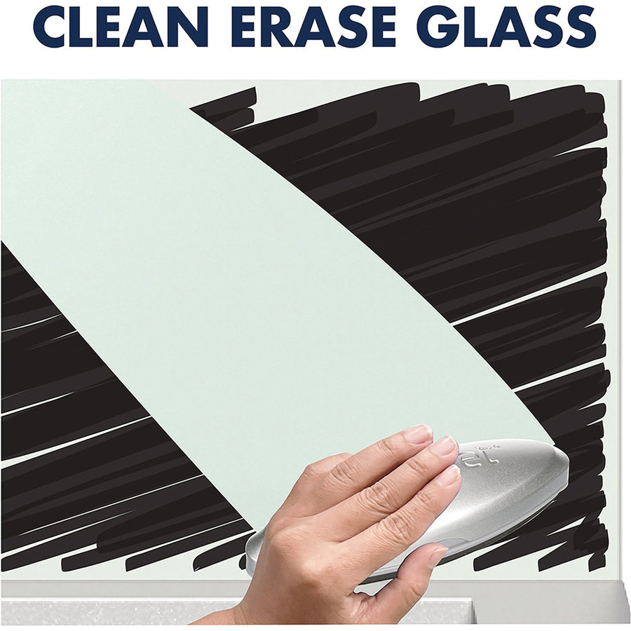Quartet Glass Desktop Dry-Erase Panel, Frameless, 23" x 17" - 3413826909