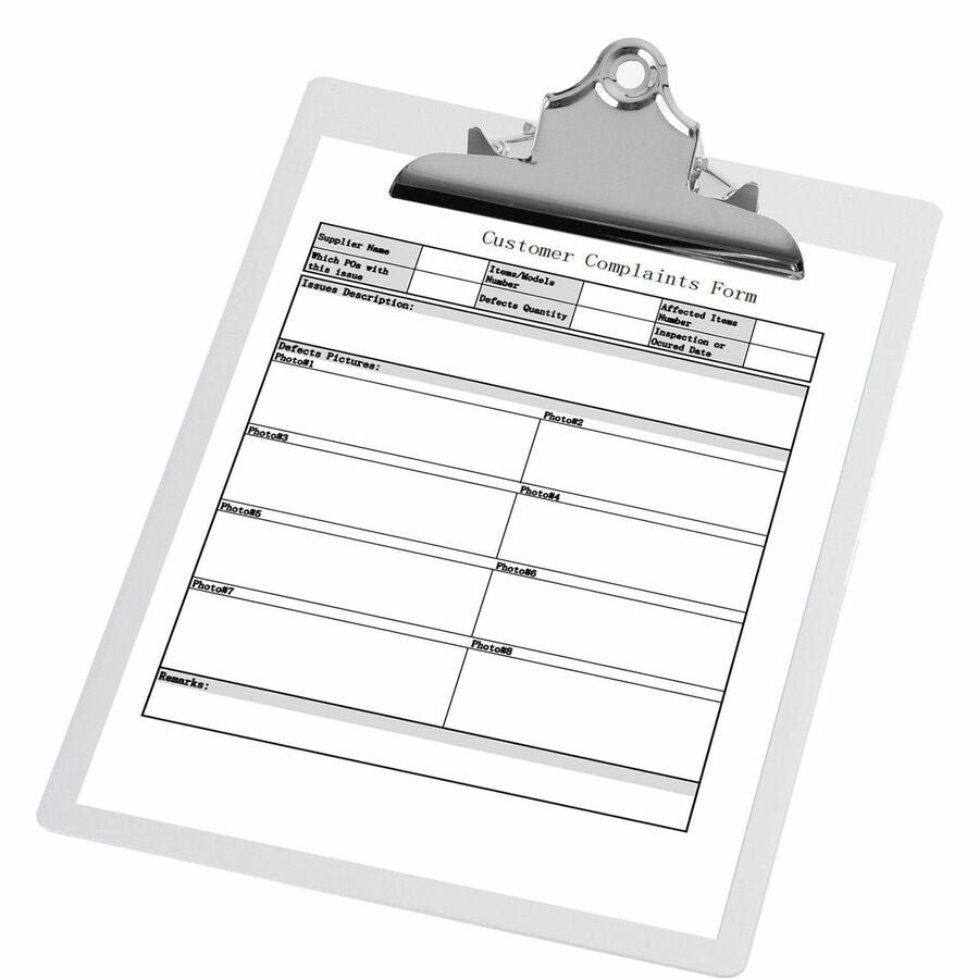 Business Source Aluminum Clipboard - 86259