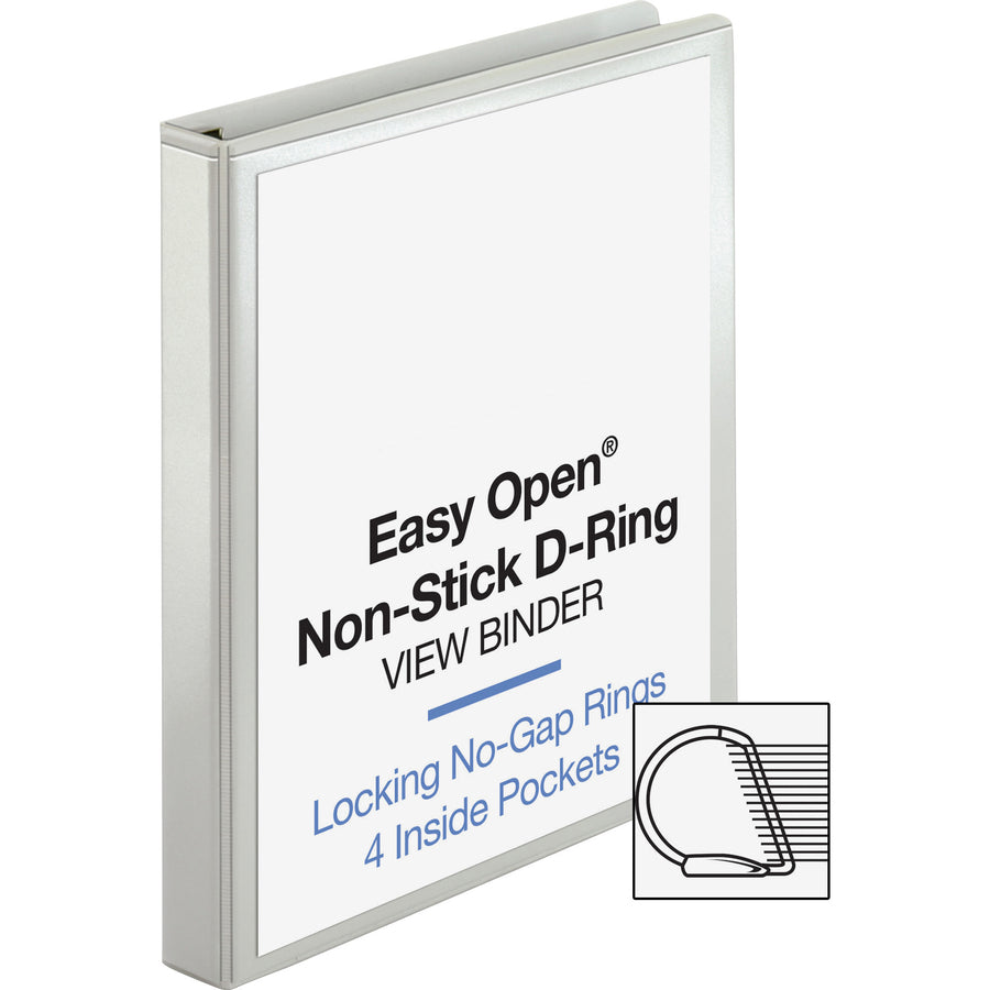 Business Source Locking D-Ring View Binder - 26955
