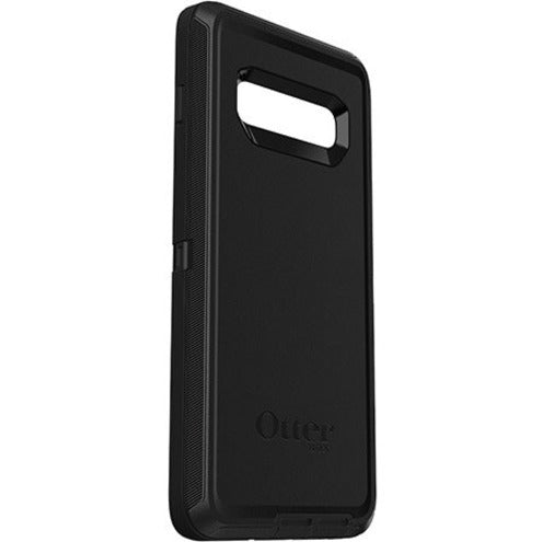 OtterBox Defender Rugged Carrying Case (Holster) Samsung Galaxy S10+ Smartphone - Black - 77-61411