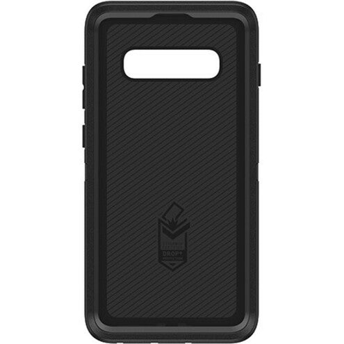 OtterBox Defender Rugged Carrying Case (Holster) Samsung Galaxy S10+ Smartphone - Black - 77-61411