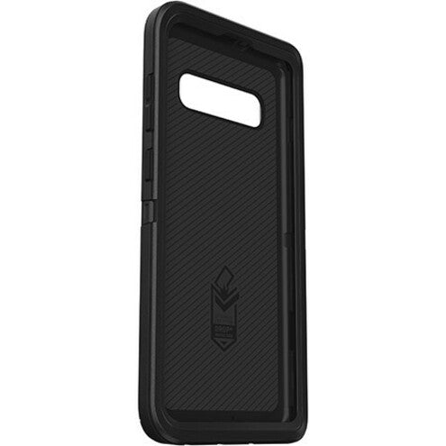 OtterBox Defender Rugged Carrying Case (Holster) Samsung Galaxy S10+ Smartphone - Black - 77-61411
