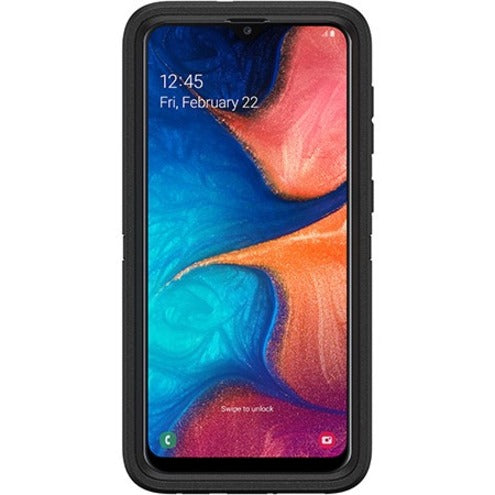 OtterBox Defender Carrying Case (Holster) Samsung Galaxy A20 Smartphone - Black - 77-63347