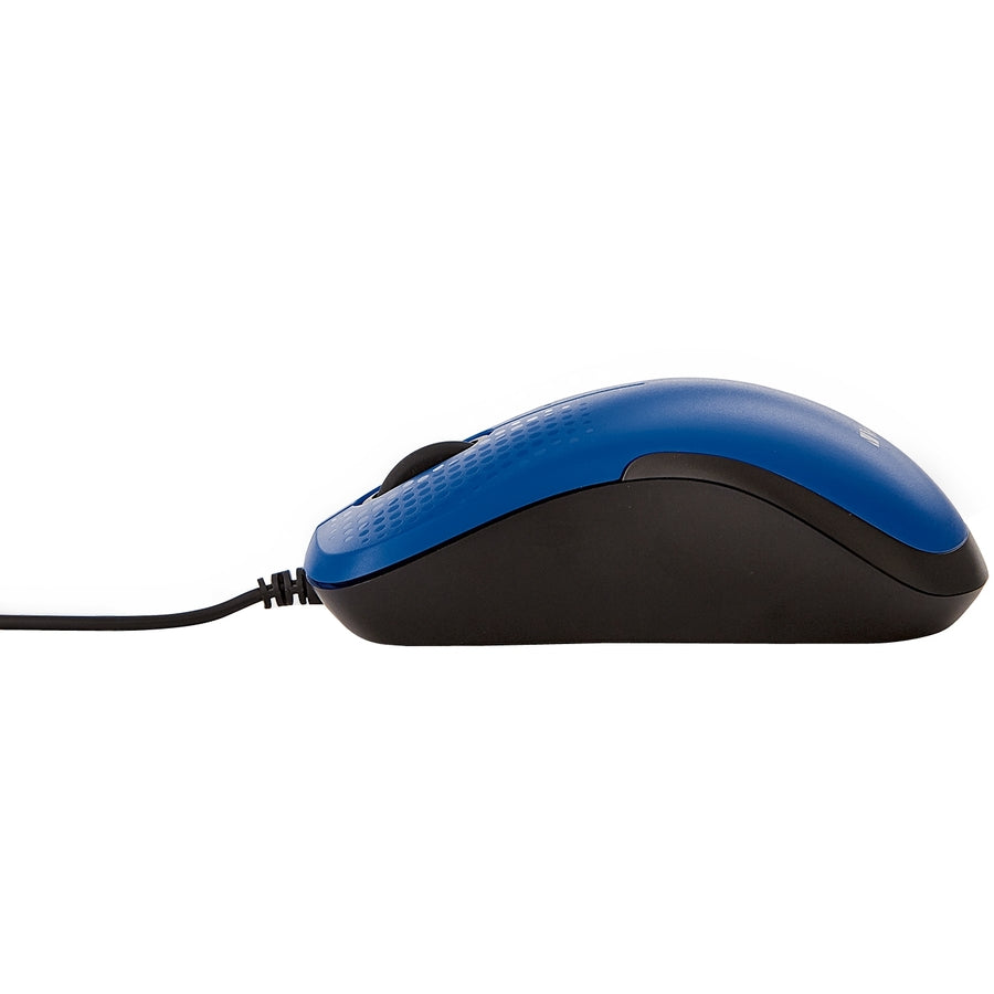 Verbatim Silent Corded Optical Mouse - Blue - 70233