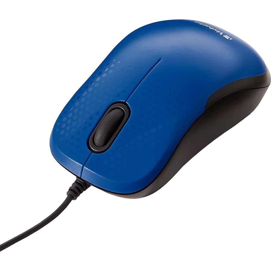 Verbatim Silent Corded Optical Mouse - Blue - 70233