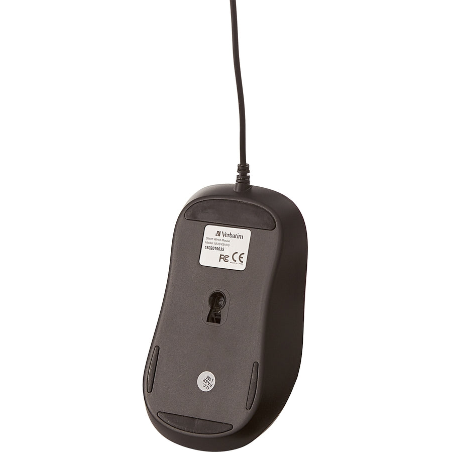 Verbatim Silent Corded Optical Mouse - Purple - 70235