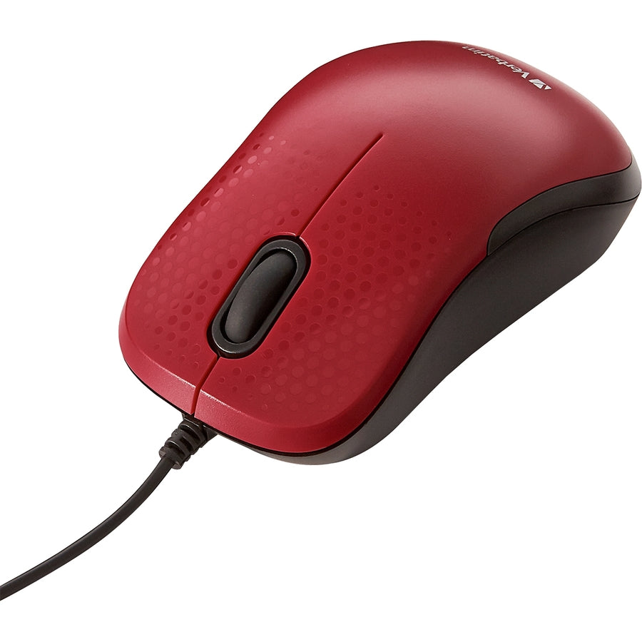 Verbatim Silent Corded Optical Mouse - Red - 70234