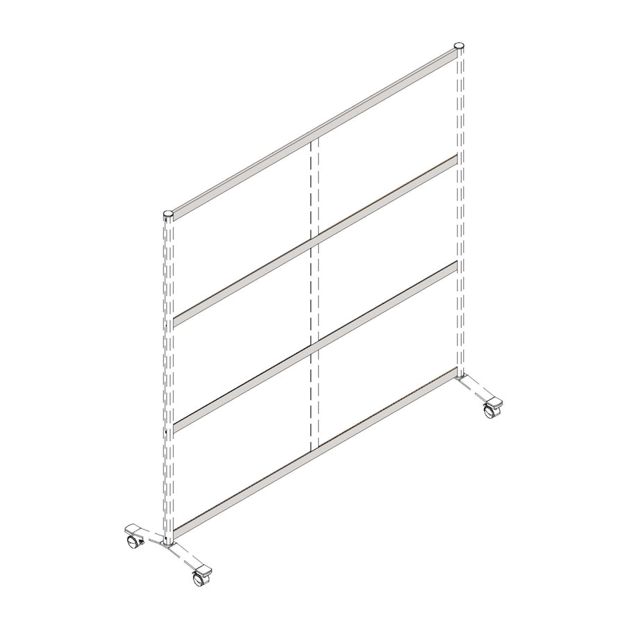 Lorell Double-wide Horizontal Panel Strip for Adaptable Panel System - 90274