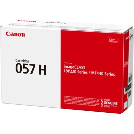 Canon 057H Original High Yield Laser Toner Cartridge - Black - 1 Each - 3010C001