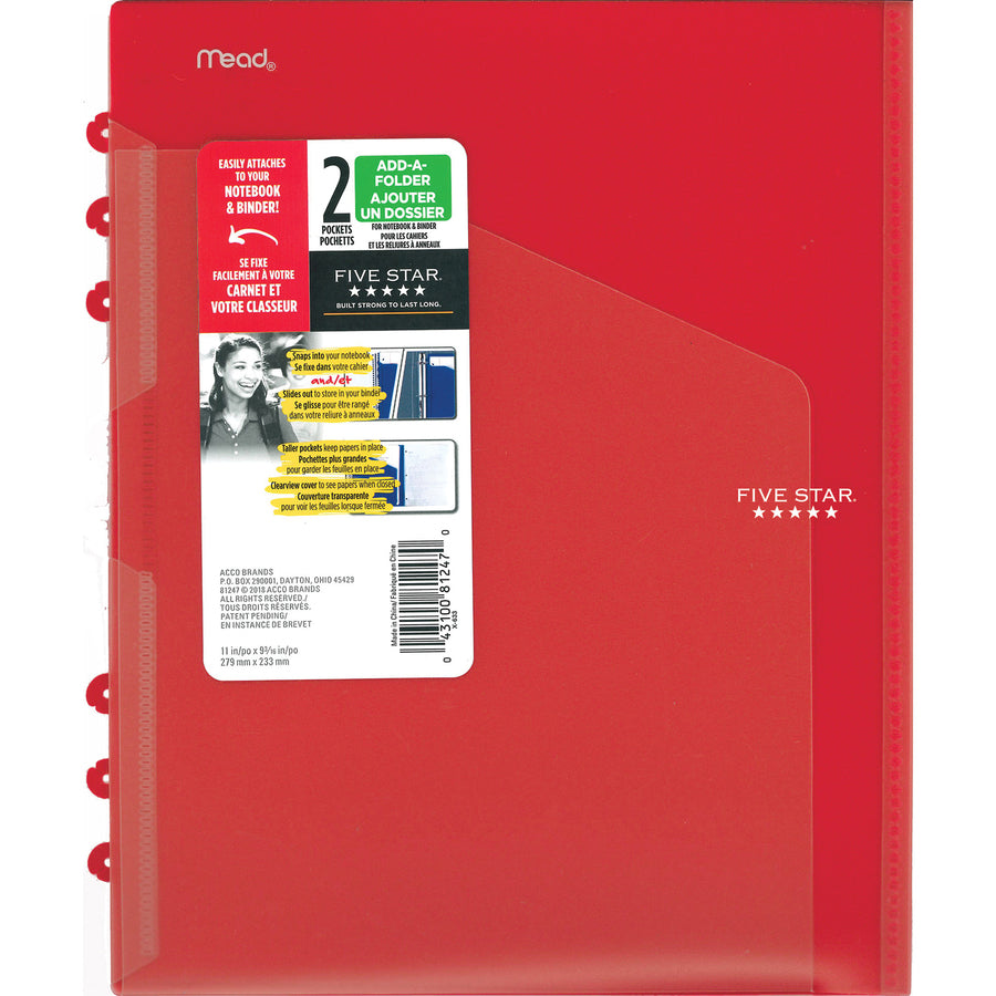 Five Star Notebook Add-A-Folder - 81247
