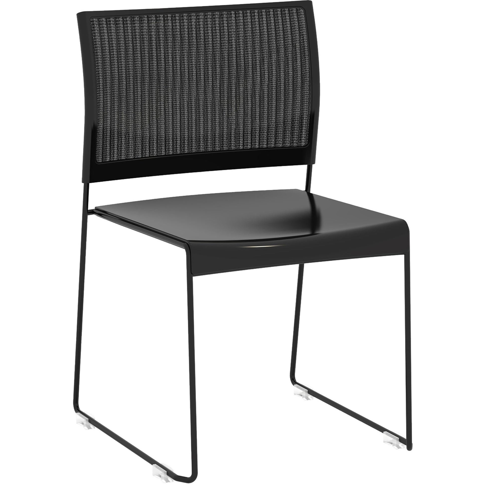 Safco Currant Mesh Back Guest Stack Chairs - 4/CT