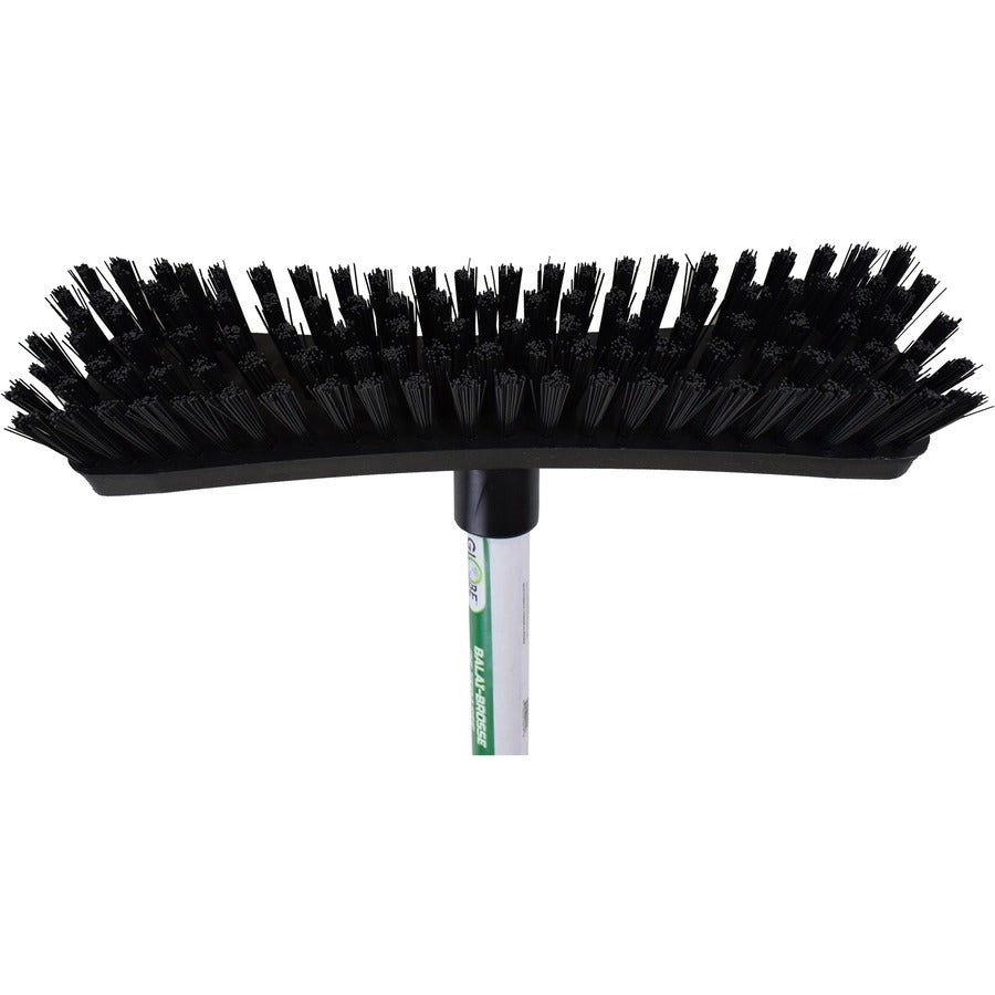 Globe 10" Floor And Deck Scrub Brush-Assembled 48" Metal Handle - 4019