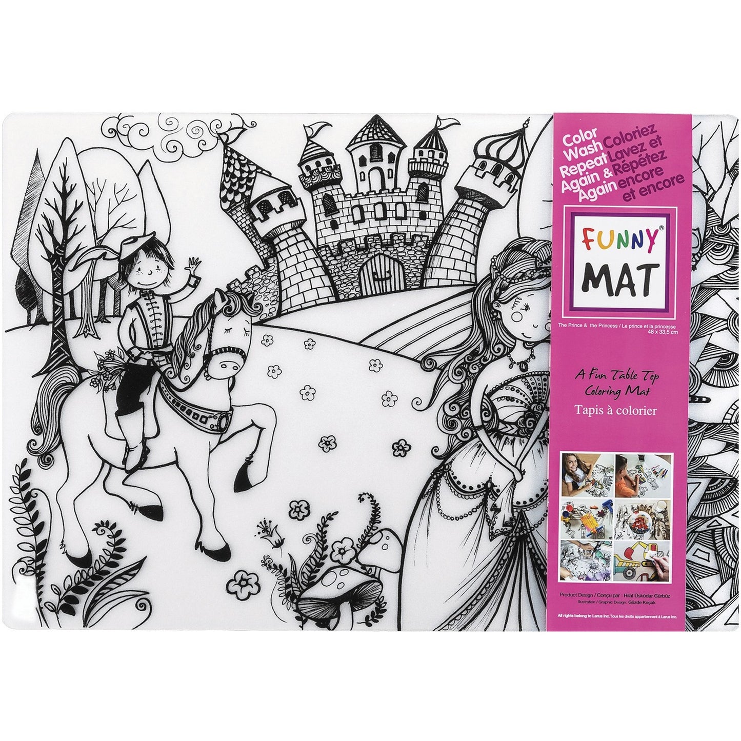 Funny Mat Reusable Tabletop Coloring Mat